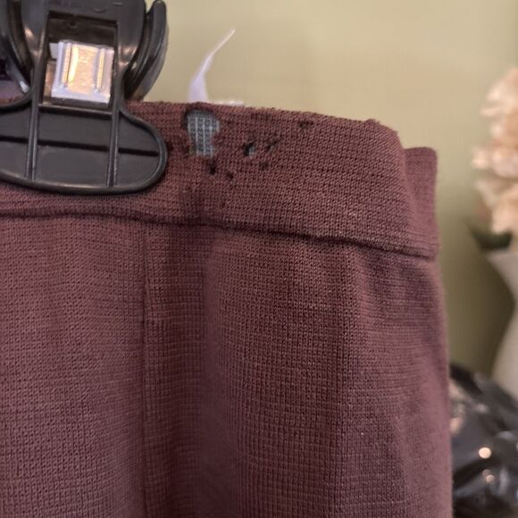 Galerie Pink Skirt Suit Size 100% Wool Italy Shell Jacket 3 Piece Brown Vintage - Picture 12 of 13